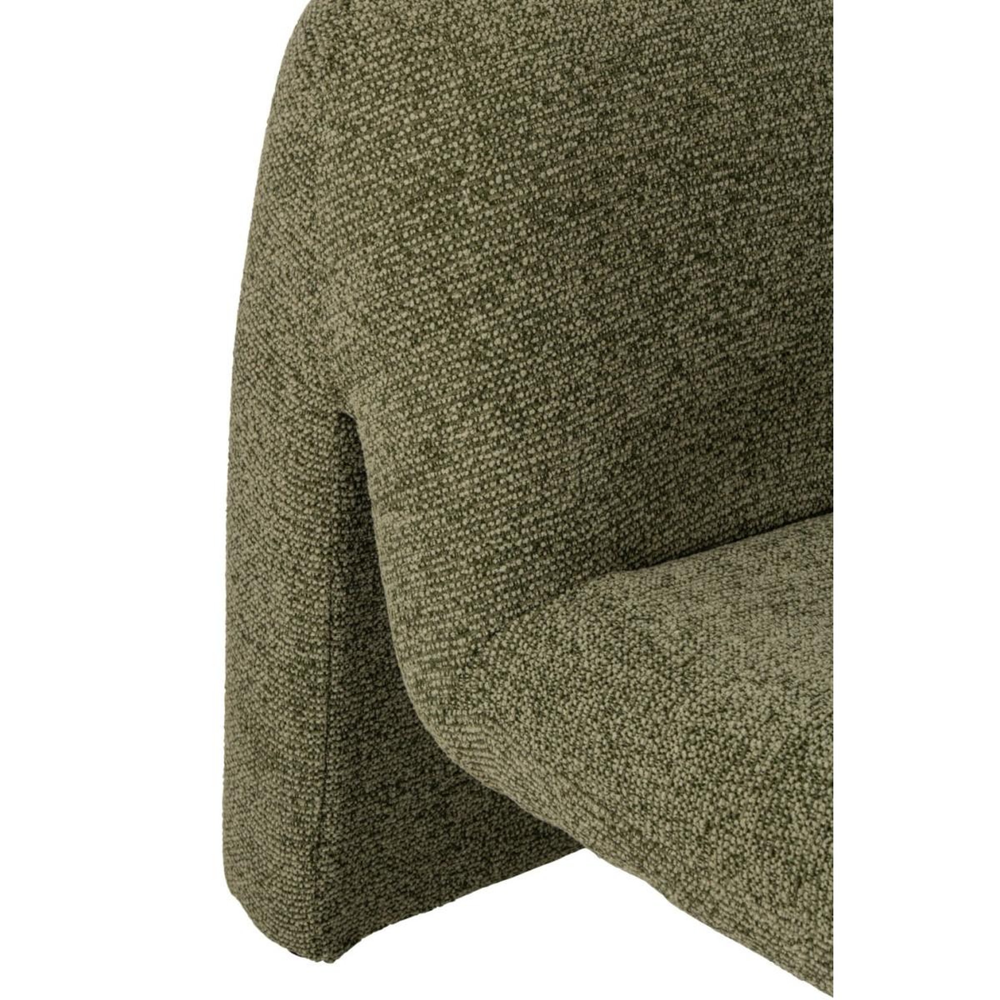 Voir la diapositive 6 : J-LINE Fauteuil design organique  margo  87cm vert