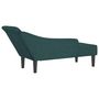 Voir la diapositive 5 : VIDAXL Chaise longue avec coussins vert fonce tissu