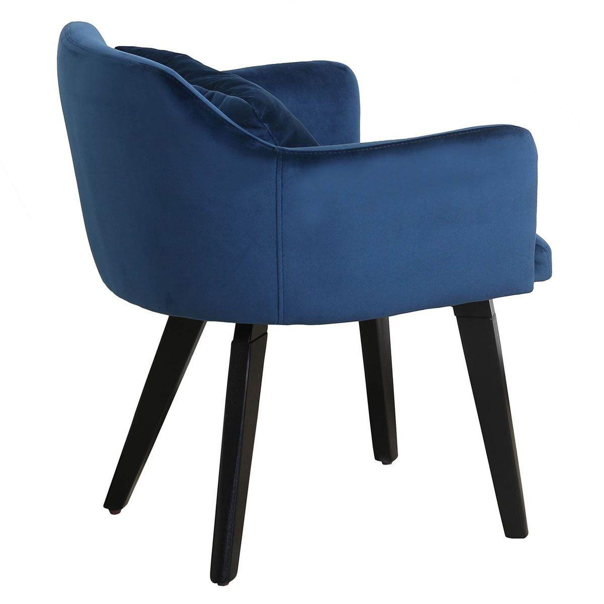 Voir la diapositive 4 : Paris Prix Lot de 2 fauteuils velours  scanda  70cm bleu