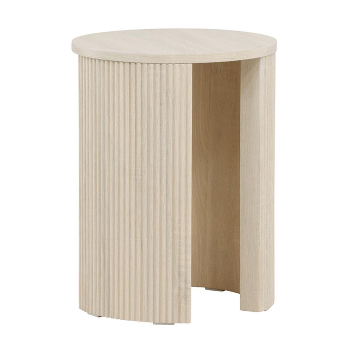 Paris Prix Table d'Appoint Nervurée  Bristol  52cm Naturel