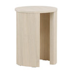 Paris Prix Table d'Appoint Nervurée  Bristol  52cm Naturel