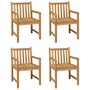 Voir la diapositive 3 : VIDAXL Ensemble a manger de jardin 5 pcs Bois de teck massif