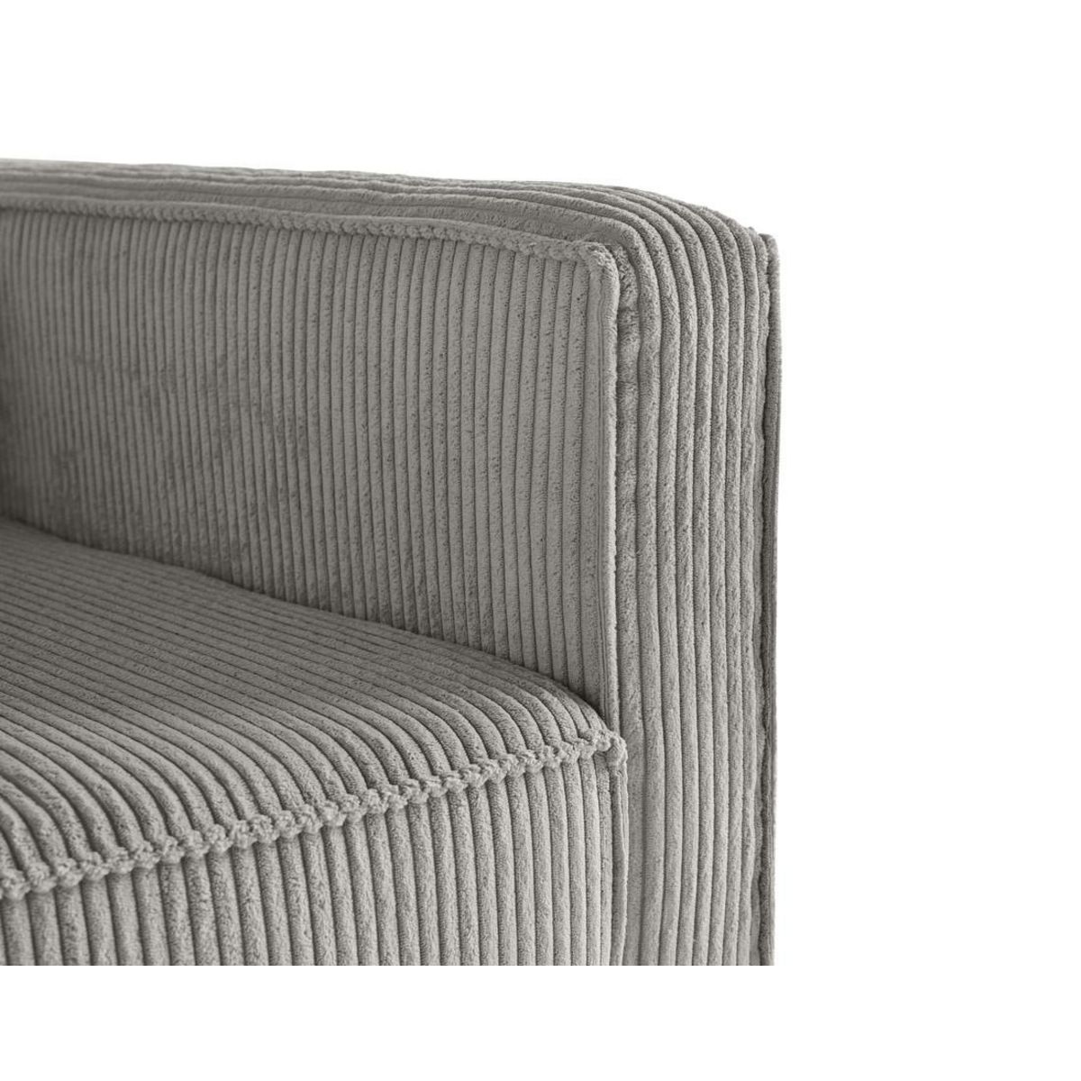 LISA DESIGN Charlie - canapé droit 2 places - en velours côtelé