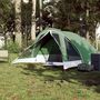 Voir la diapositive 3 : VIDAXL Tente de camping de cabine 4 personnes vert impermeable