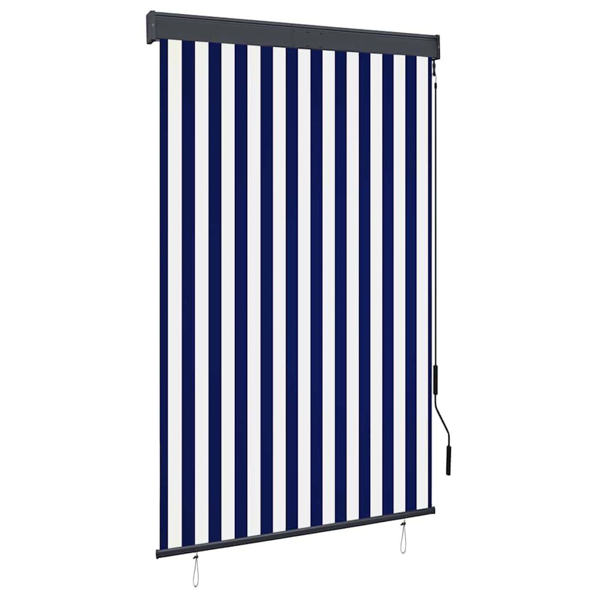 VIDAXL Store roulant d'exterieur 120x250 cm Bleu et blanc