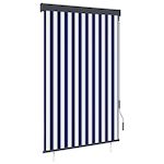 VIDAXL Store roulant d'exterieur 120x250 cm Bleu et blanc
