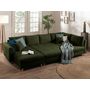 Voir la diapositive 3 : LISA DESIGN Rune - canapé panoramique - avec pouf d'appoint - 7 places - style scandinave - droit
