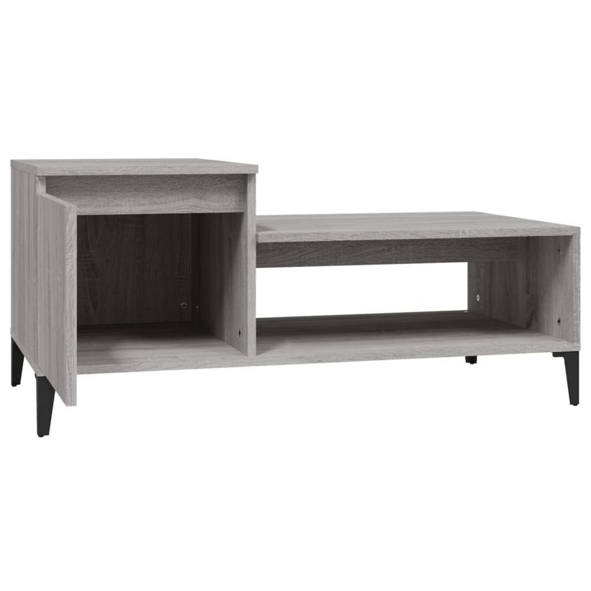VIDAXL Table basse Sonoma gris 100x50x45 cm Bois d'ingenierie