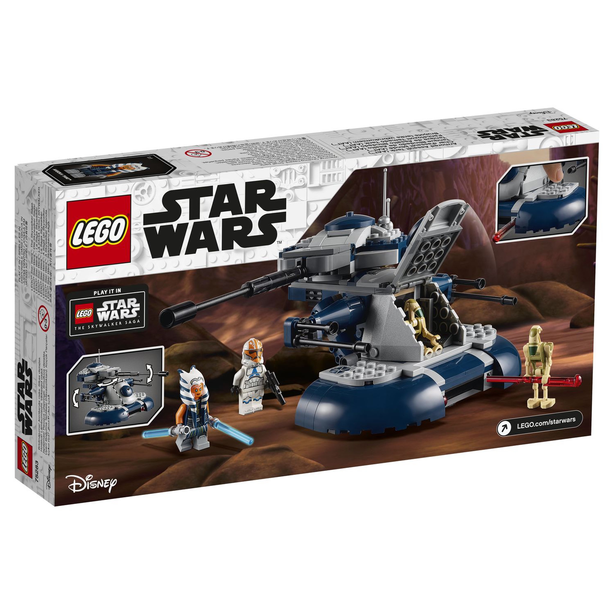 Voir la diapositive 3 : LEGO LEGO Star Wars 75283 Char d'Assaut Blindé (AAT), Jeu de Construction, Minifigurines, Droïdes