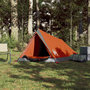 Voir la diapositive 3 : VIDAXL Tente de camping 2 personnes gris et orange impermeable