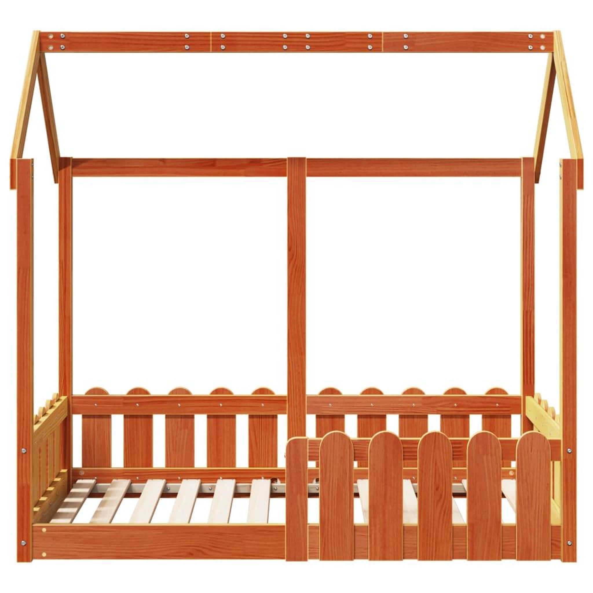 Voir la diapositive 4 : VIDAXL Cadre de lit d'enfants forme de maison sans matelas 70x140 cm