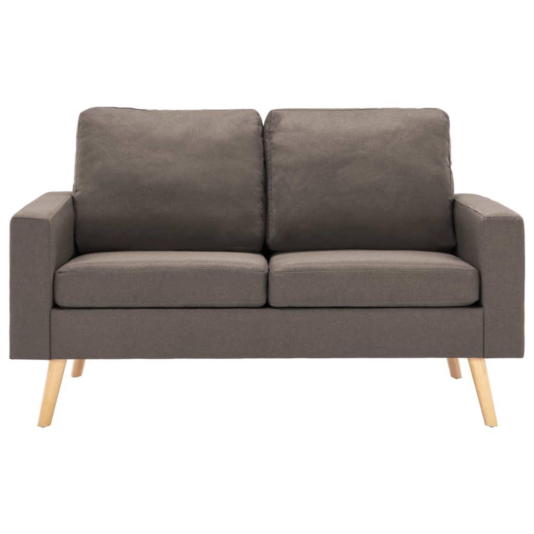 Voir la diapositive 3 : VIDAXL Ensemble de canapes 2 pcs Tissu Taupe