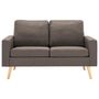 Voir la diapositive 3 : VIDAXL Ensemble de canapes 2 pcs Tissu Taupe