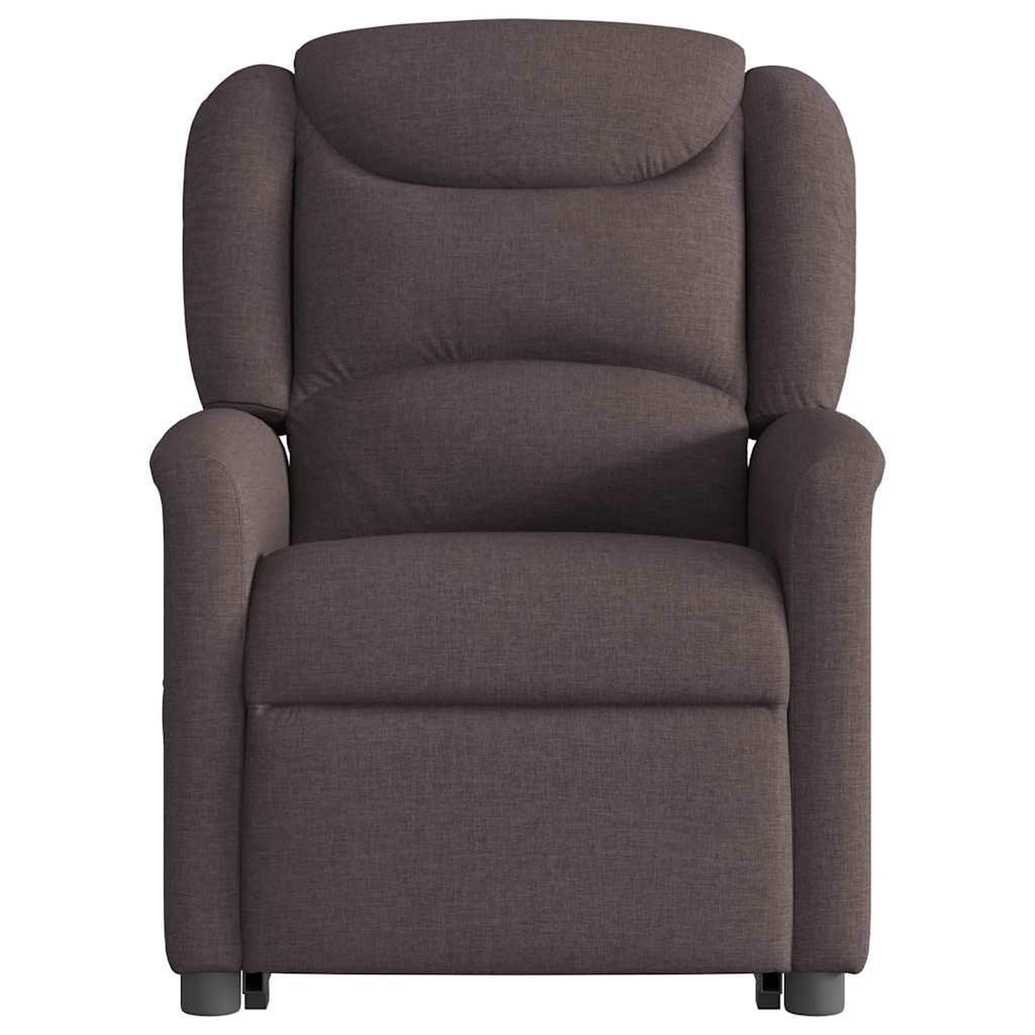 Voir la diapositive 5 : VIDAXL Fauteuil inclinable marron fonce tissu