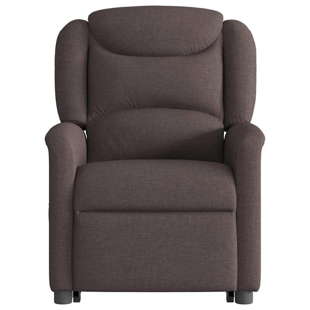 VIDAXL Fauteuil inclinable marron fonce tissu
