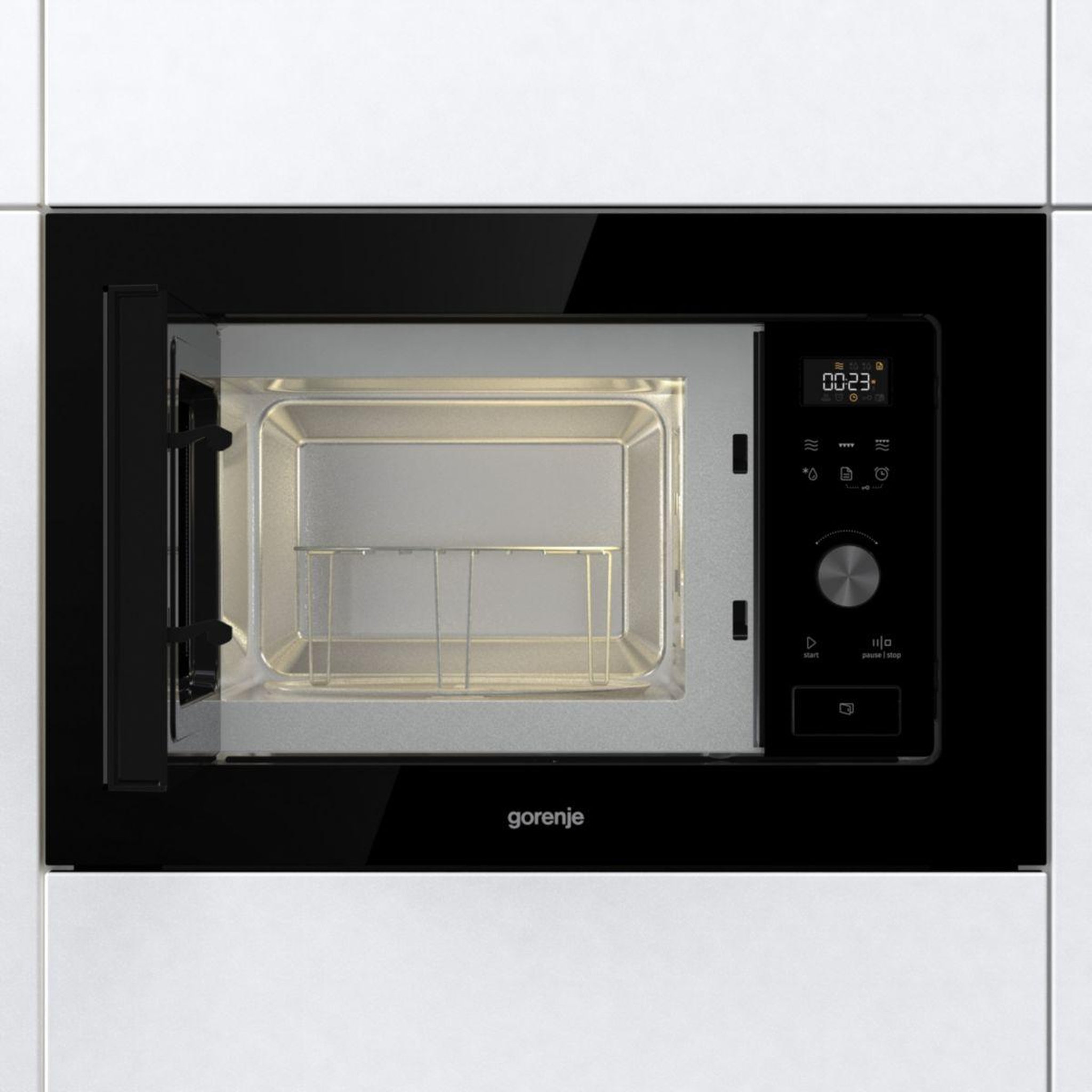 Voir la diapositive 2 : GORENJE Micro ondes grill encastrable bm201ag1bg
