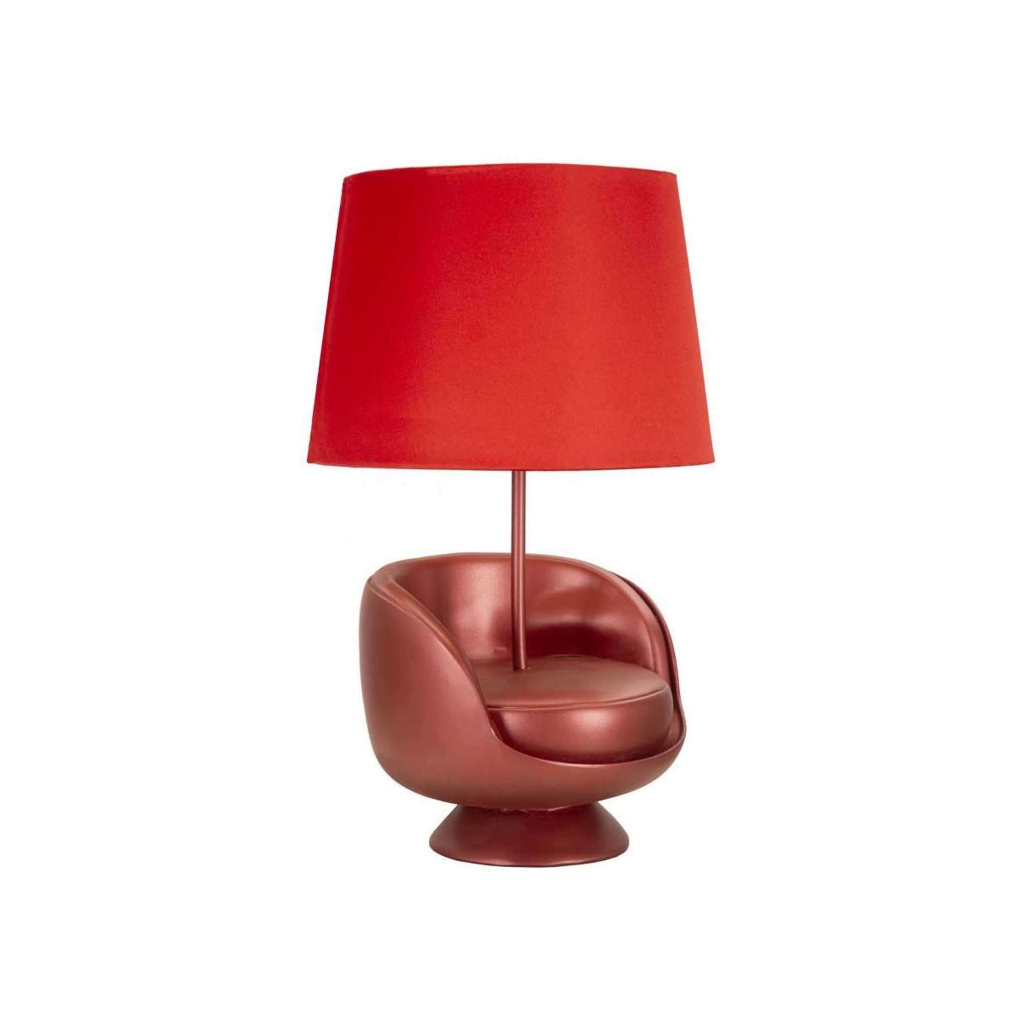 Paris Prix Lampe à poser déco  midcentury  43cm rouge