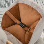 HOMCOM Cheval à bascule jouet à bascule ourson fauteuil intégré ceinture de sécurité fonction sonore grognement gris marron