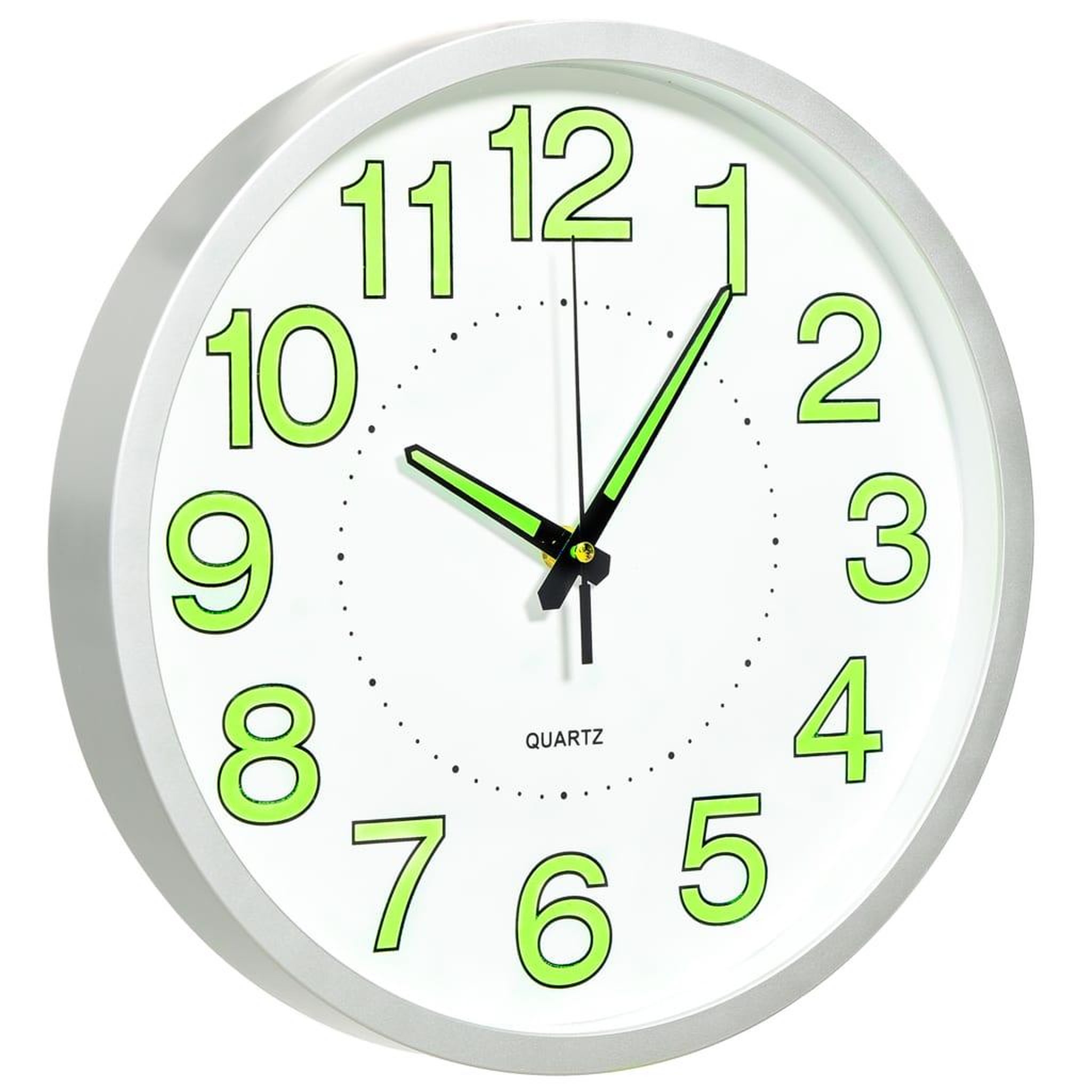 Voir la diapositive 2 : VIDAXL Horloge murale lumineuse Blanc 30 cm