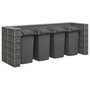 Voir la diapositive 1 : VIDAXL Mur en gabion pour poubelles Acier galvanise 320x100x120 cm