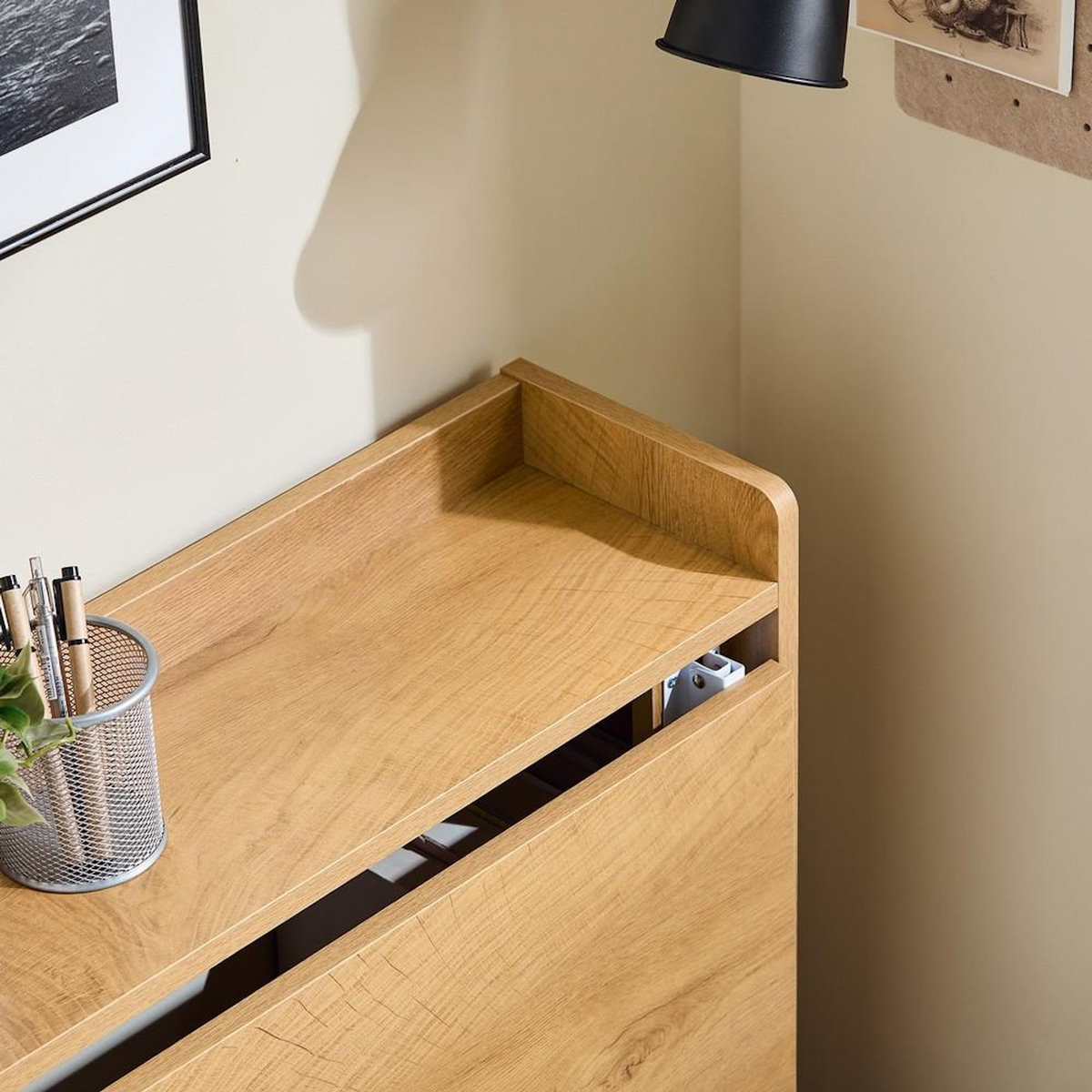 SOBUY SoBuy - Bureau Informatique à une porte - Nordique - FWT92