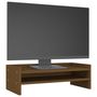 Voir la diapositive 4 : VIDAXL Support de moniteur Marron miel 50x24x16 cm Bois de pin solide