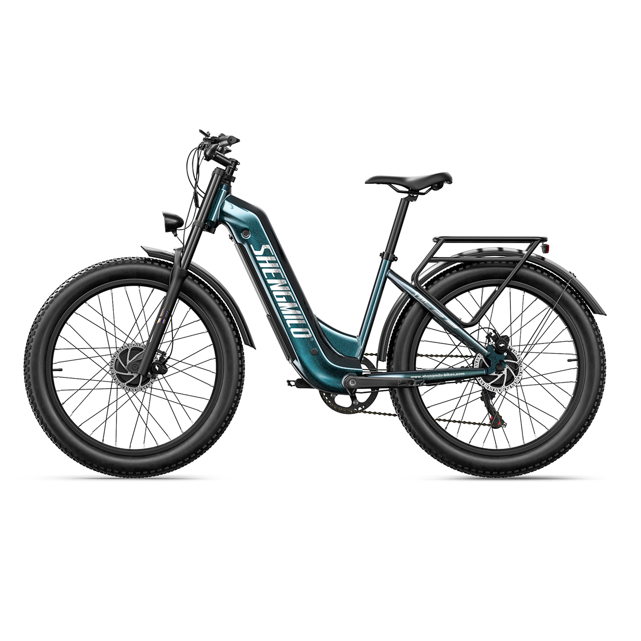 Voir la diapositive 2 : SHENGMILO Vélo électrique tout-terrain shengmilo s700 pro, batterie amovible 48 v 25 ah, vert