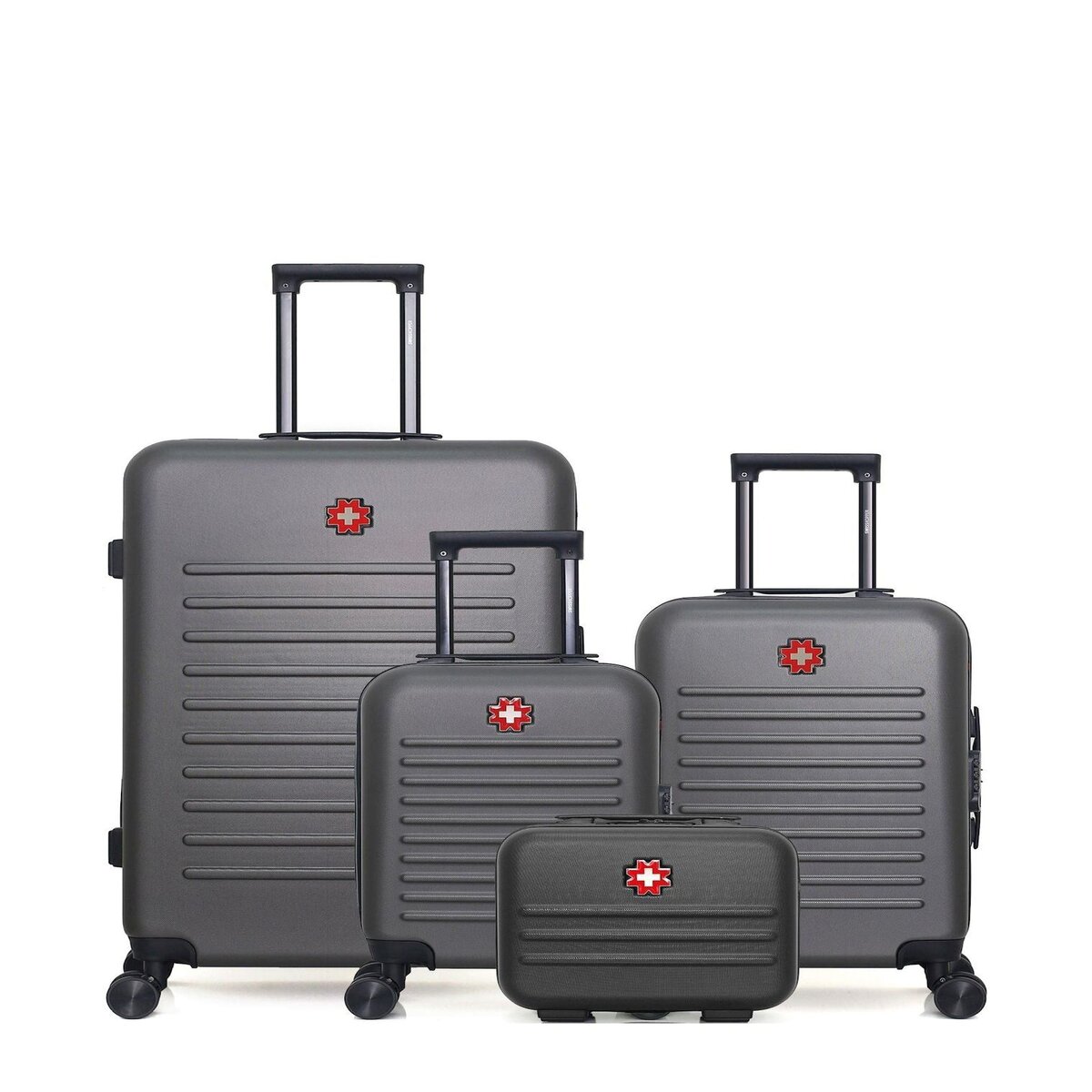 SWISS KOPPER SWISS KOPPER - LOT DE 4 - Valises grand format, cabine, cabine XXS et vanity WIL