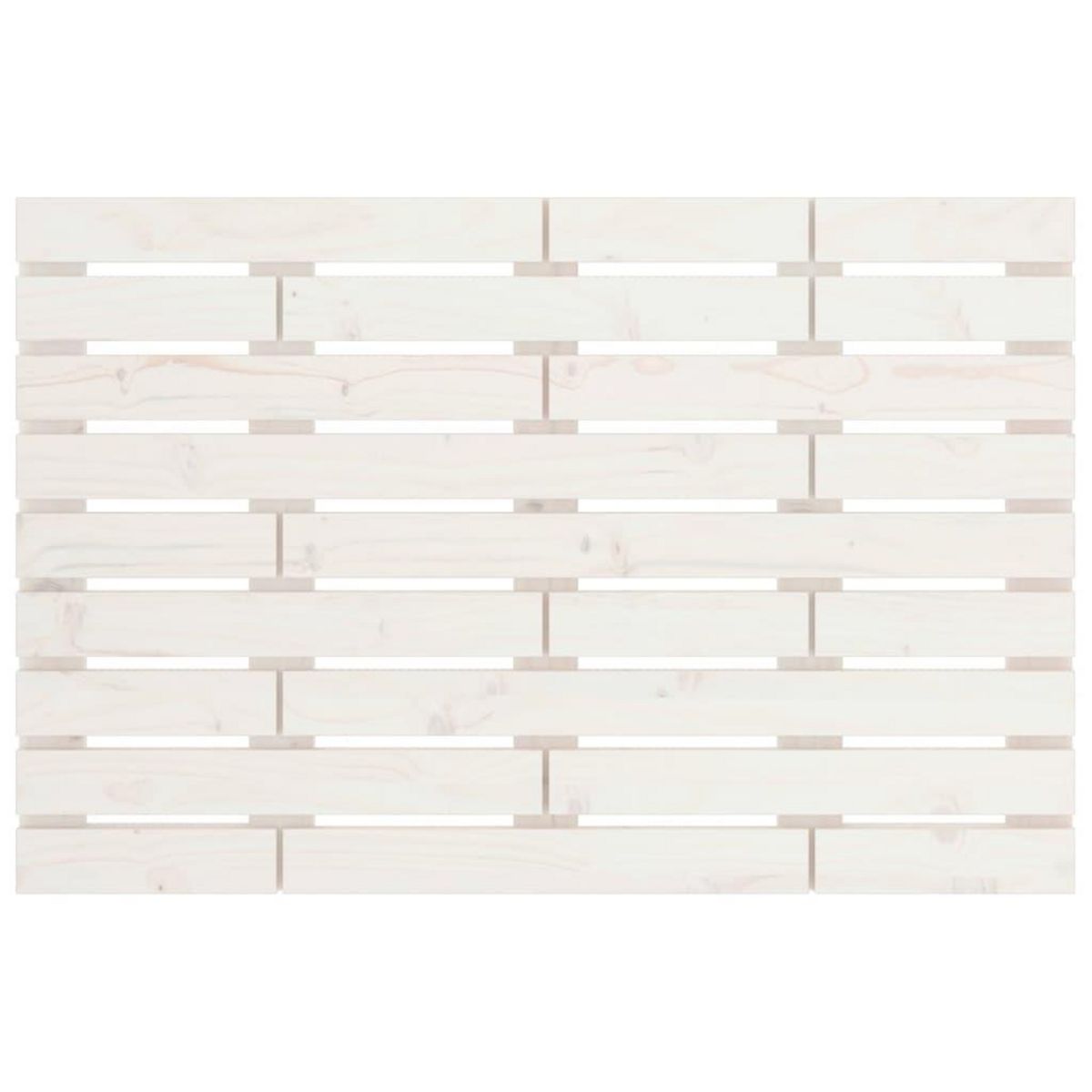 VIDAXL Tete de lit murale Blanc 106x3x63 cm Bois massif de pin