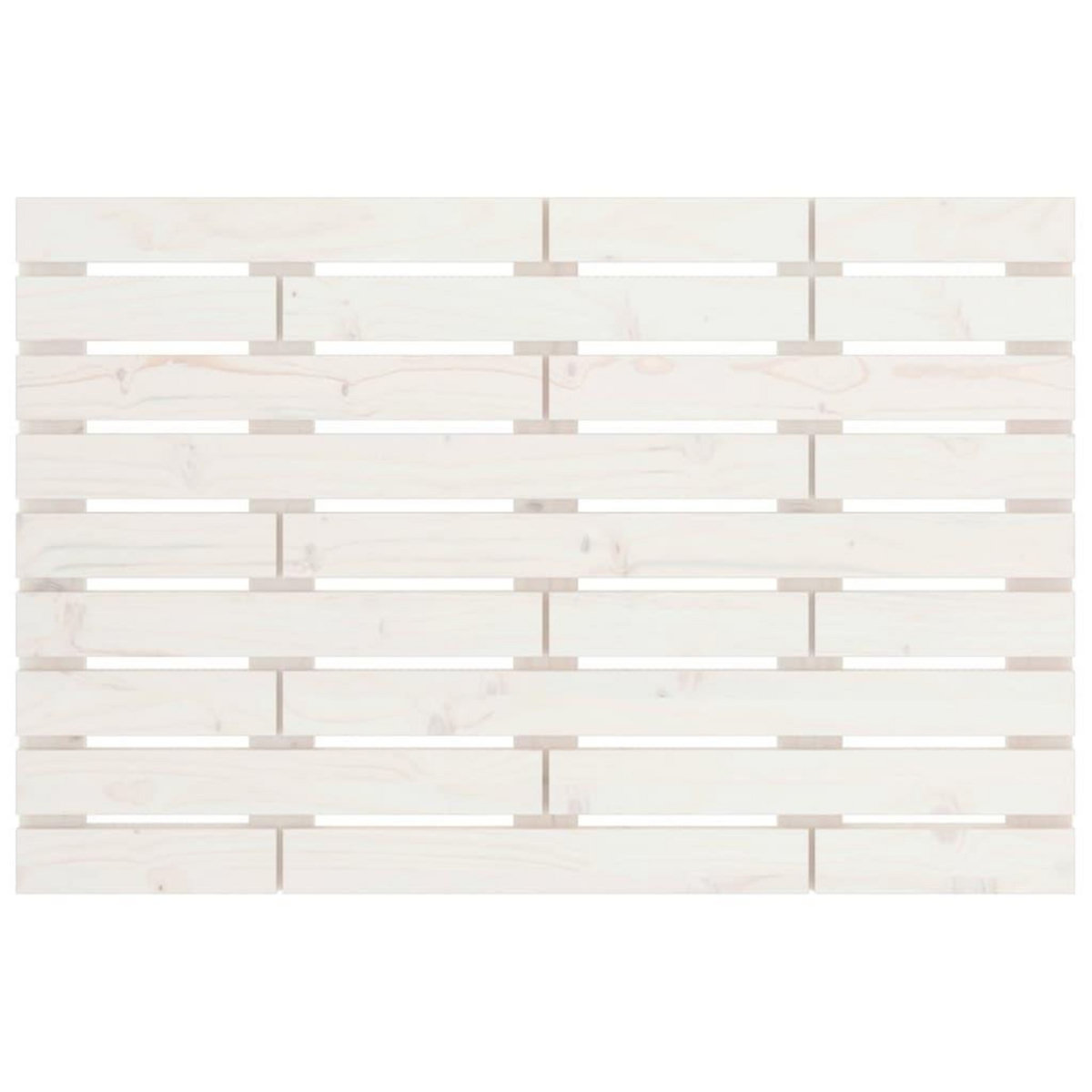 VIDAXL Tete de lit murale Blanc 106x3x63 cm Bois massif de pin