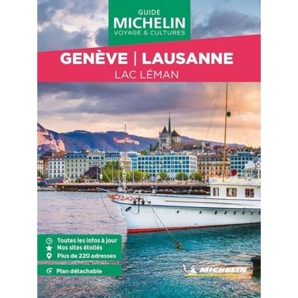 GENEVE, LAUSANNE. LAC LEMAN, EDITION 2024, AVEC 1 PLAN DETACHABLE, Michelin