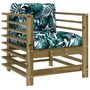 Voir la diapositive 5 : VIDAXL Salon de jardin 7 pcs avec coussins bois de pin impregne