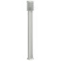 Voir la diapositive 4 : VIDAXL Lampadaires d'exterieur et sortie 3pcs argente acier inoxydable