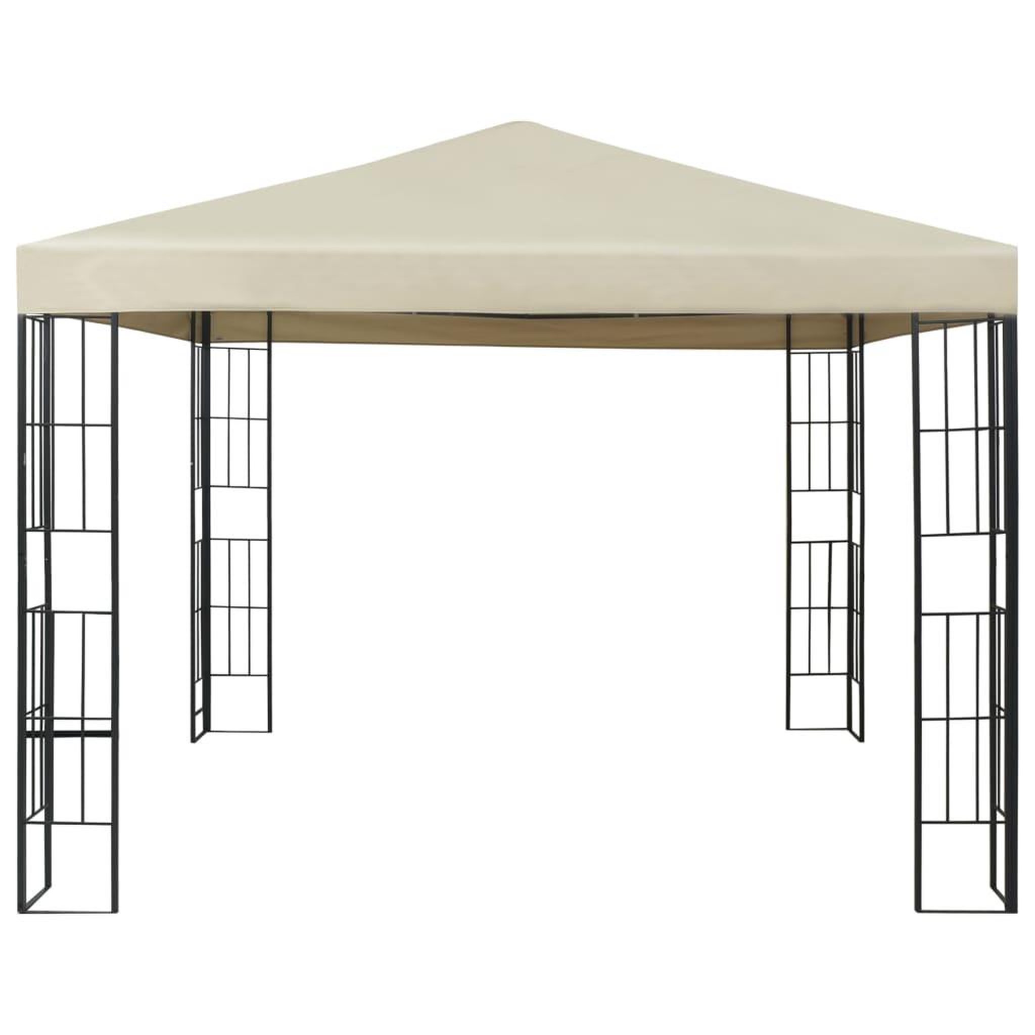 Voir la diapositive 4 : VIDAXL Tonnelle avec guirlande lumineuse a LED 3x3 m Creme