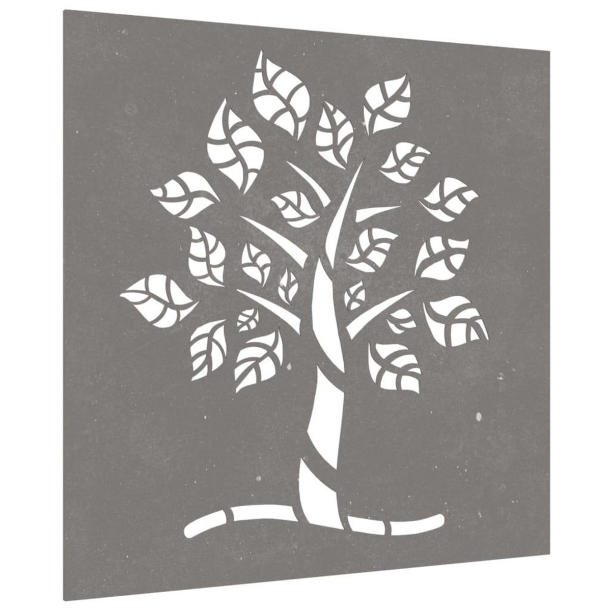 VIDAXL Decoration murale jardin 55x55 cm acier corten design d'arbre