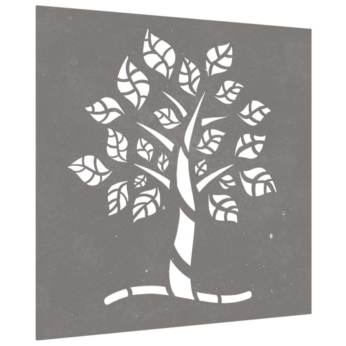 VIDAXL Decoration murale jardin 55x55 cm acier corten design d'arbre