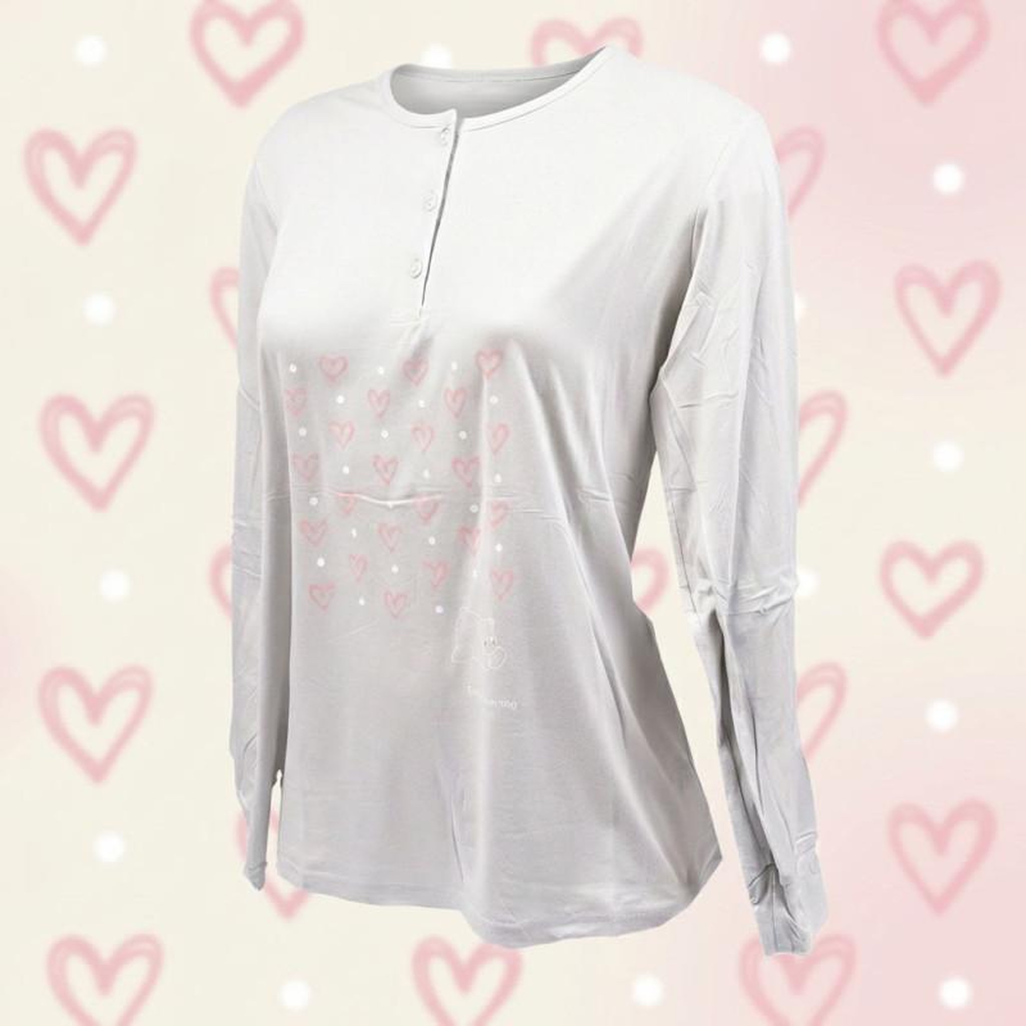 Voir la diapositive 3 : OZABI OZABI Ensemble Pyjama Long Femme Haut Manches Longues
