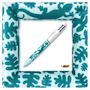 Voir la diapositive 5 : BIC Lot de 3 stylos bille 4 couleurs rétractable pointe moyenne Velours 1jaune/1bleu/1vert à motifs