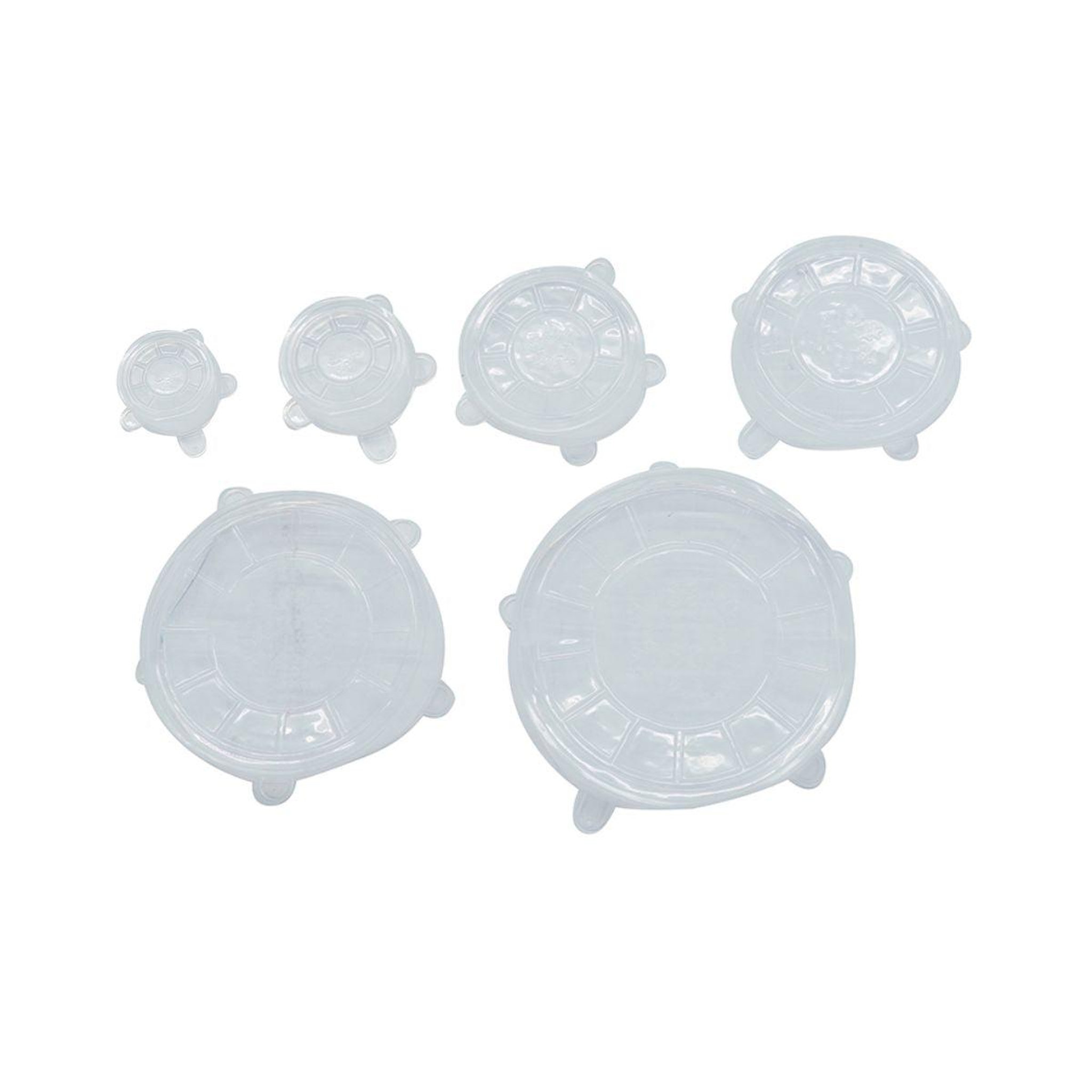 Fackelmann Lot de 6 couvercles de conservation en silicone étirable de 6 à 20 cm fackelmann basic