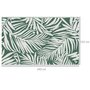 OUTSUNNY Tapis extérieur motif feuilles - tapis réversible - dim. 2,43L x 1,52l m, ép. 3 mm - PP haute densité 310 g/m² vert blanc