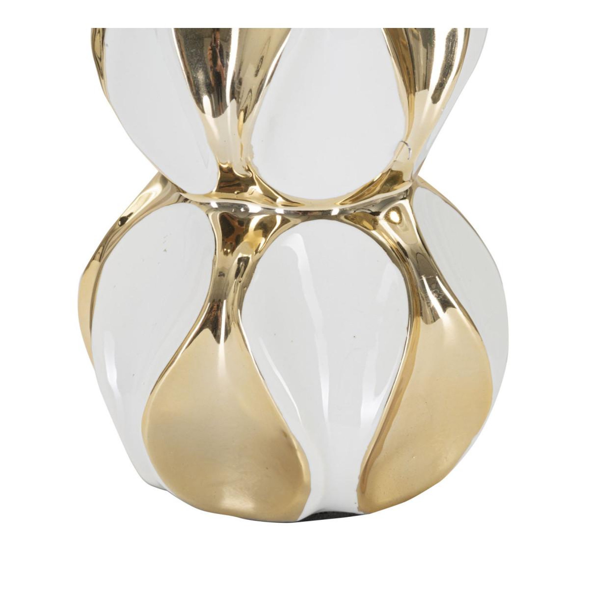 Voir la diapositive 2 : Paris Prix Lampe à poser design  glam balls  46cm blanc & or