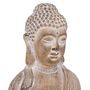 Voir la diapositive 2 : ATMOSPHERA Statue Bouddha Déco  Effet Bois  91cm Beige Lin