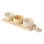 Paris Prix Service Apéritif 4 Pièces  Avery  39cm Crème & Blanc