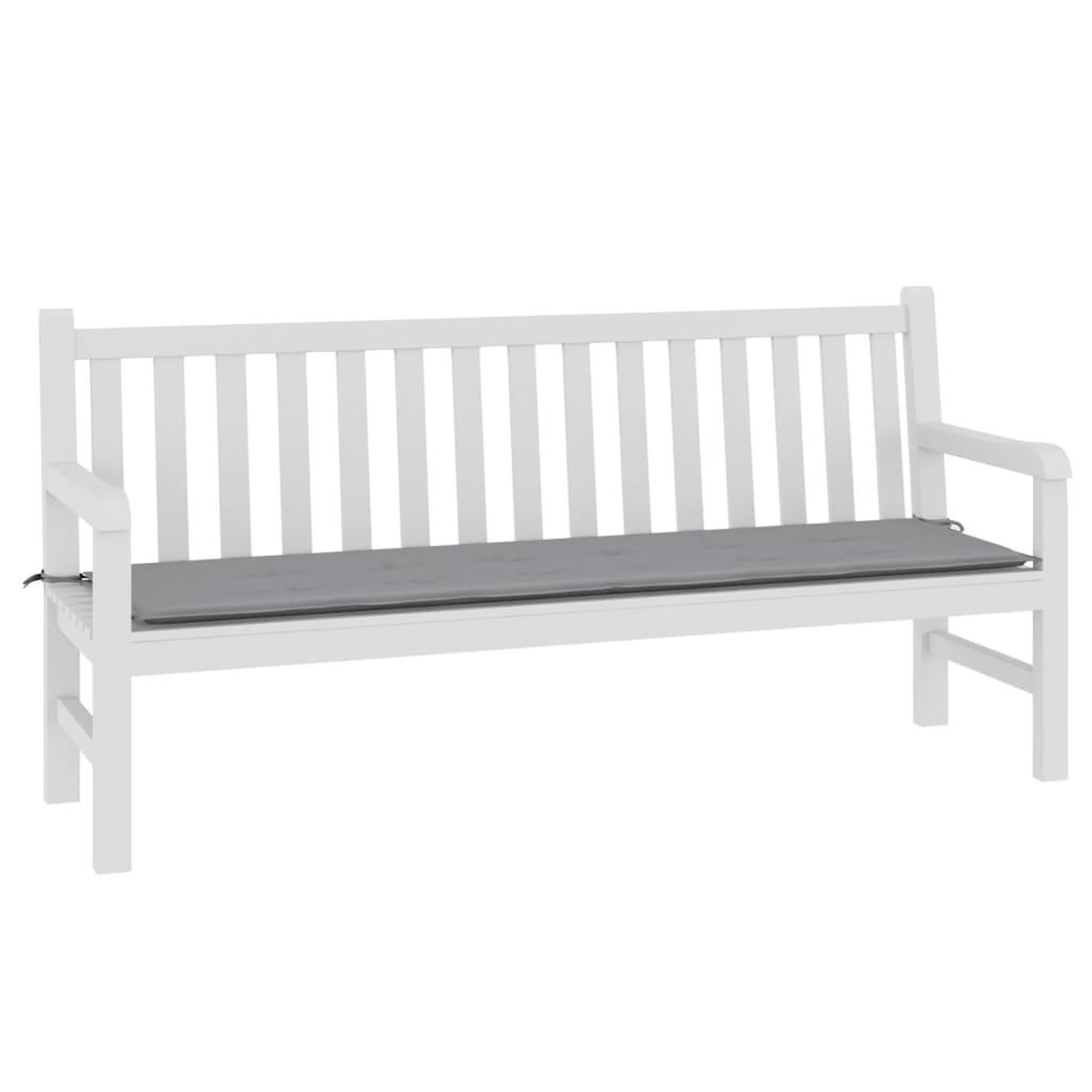 Voir la diapositive 3 : VIDAXL Coussin de banc de jardin gris 180x50x3 cm tissu oxford