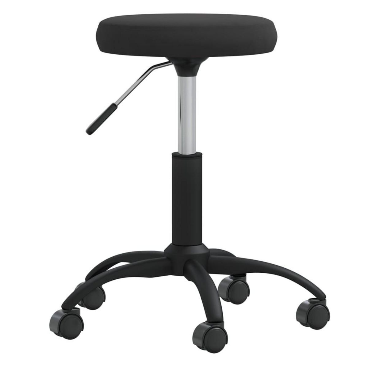 VIDAXL Chaise pivotante de bureau Noir Velours