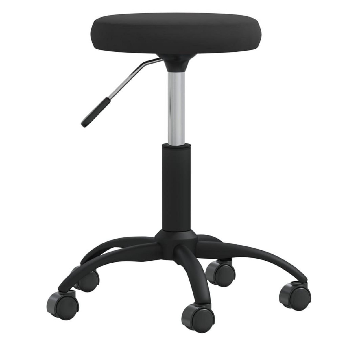 VIDAXL Chaise pivotante de bureau Noir Velours