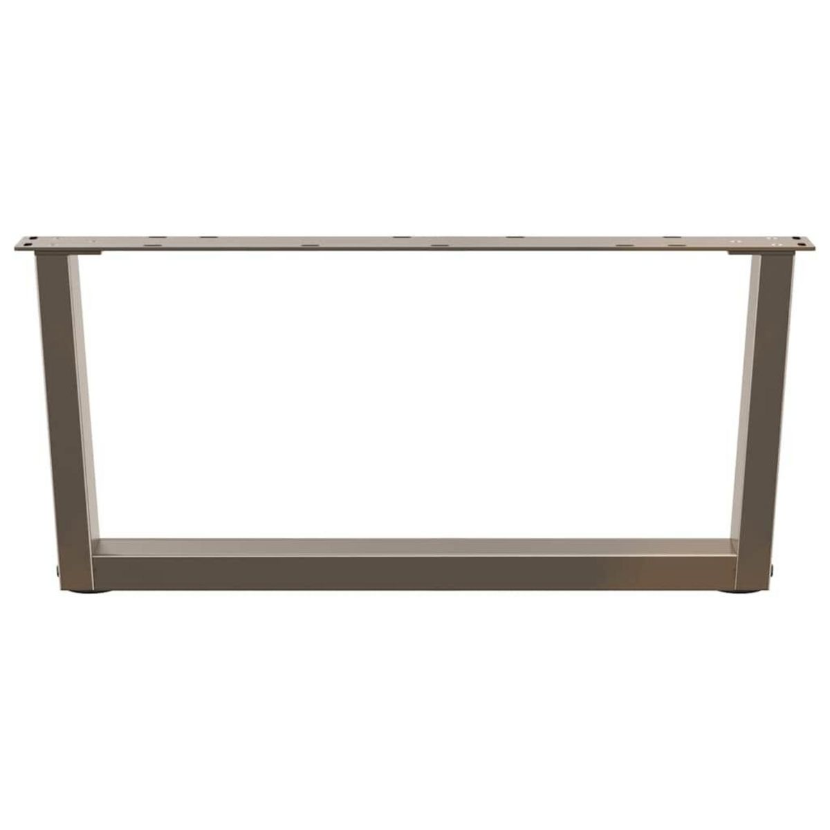 VIDAXL Pieds de table a manger forme V 2 pcs acier naturel acier