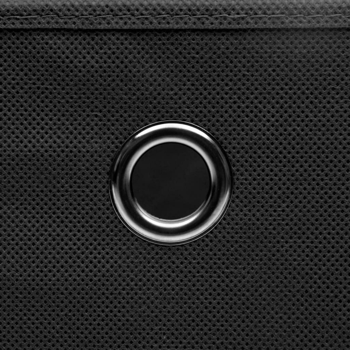 VIDAXL Boîtes de rangement avec couvercle 4 pcs Noir 32x32x32 cm Tissu