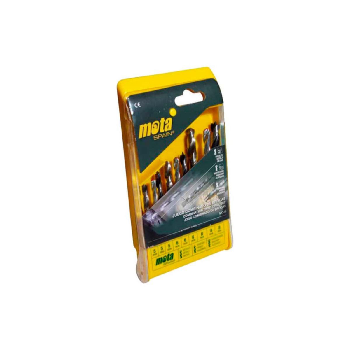 Set de 9 Forets bois et Widia MOTA 39351
