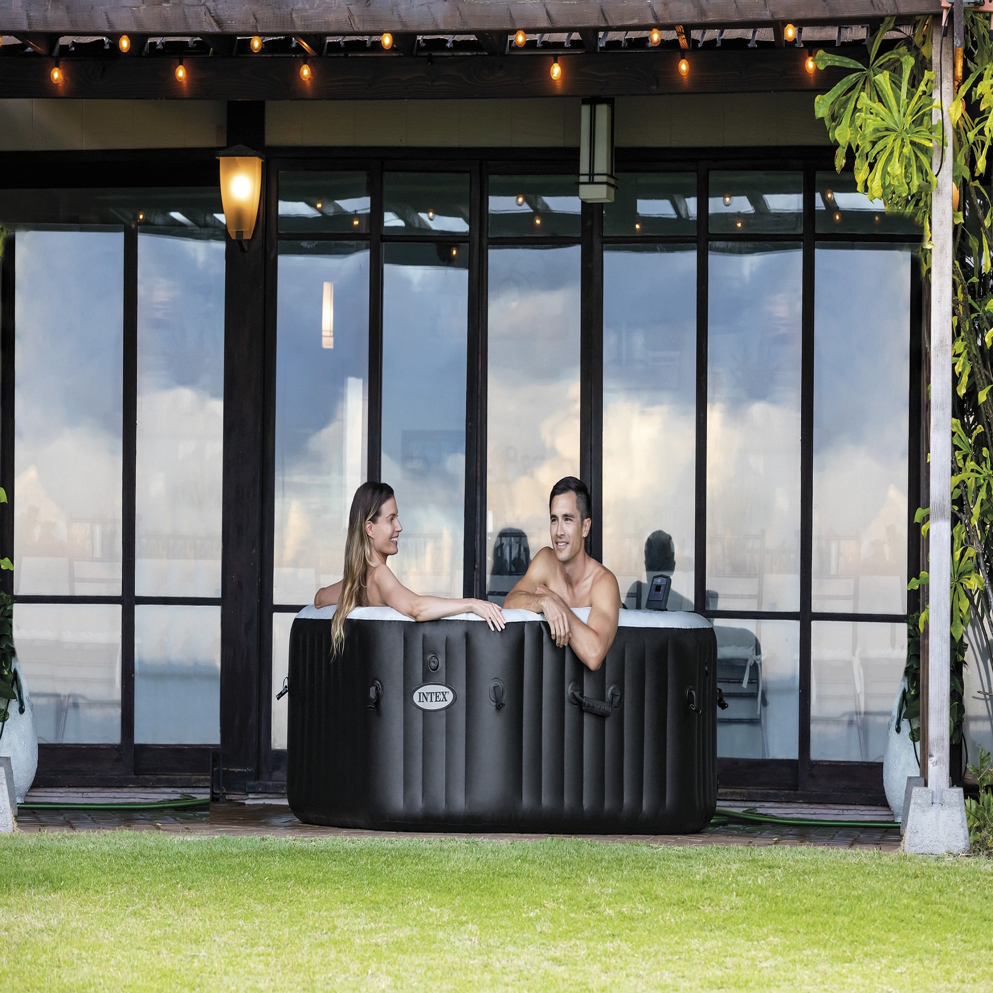 Voir la diapositive 1 : Intex PURE SPA CARBONE 4 PLACES